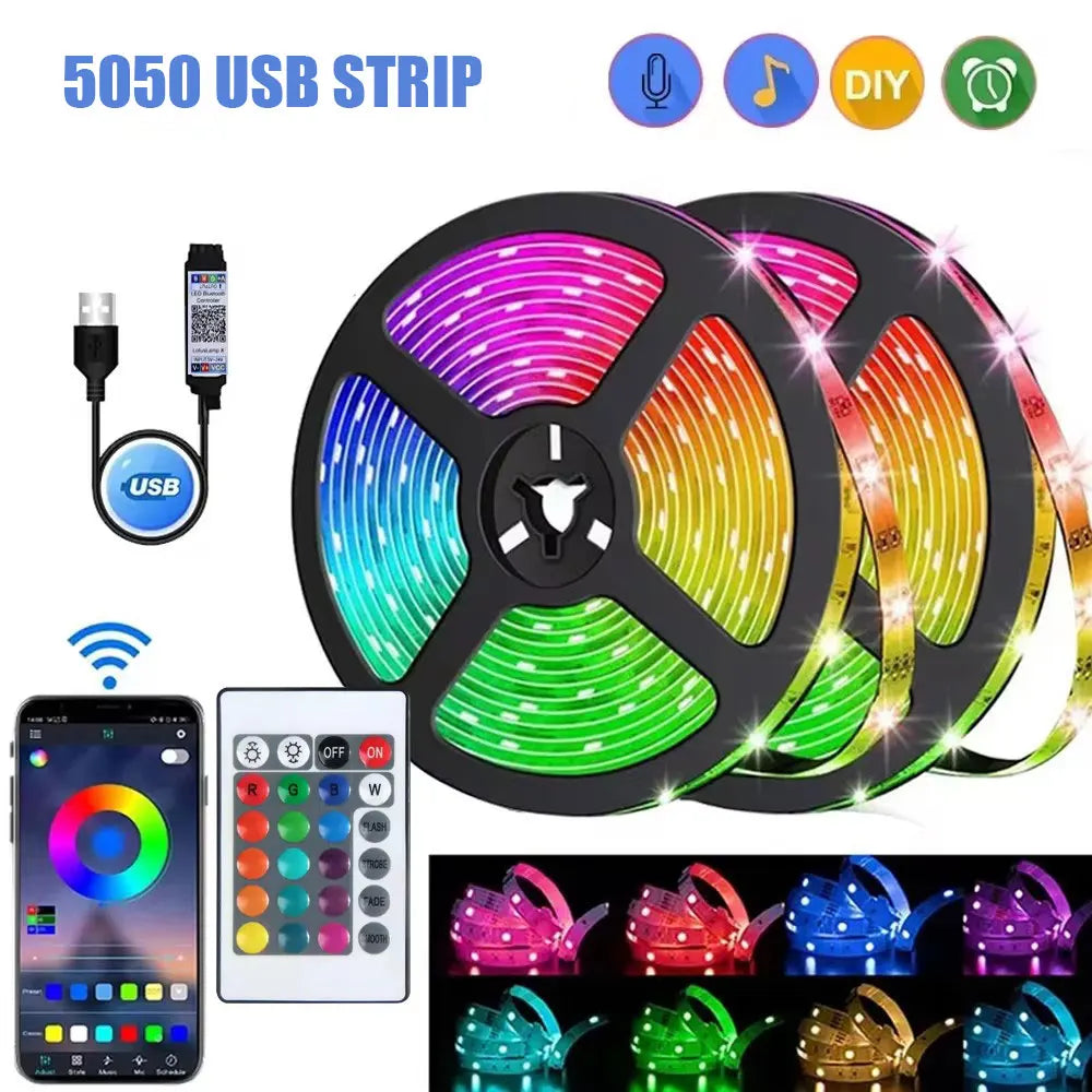 RGB USB LED Light Strip – Smart Ambient Desk & Room Lighting