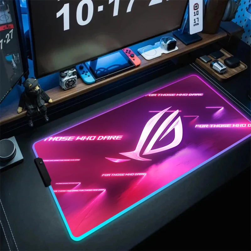 Tapis de Souris XXL RGB – Surface Étendue & Éclairage Dynamique