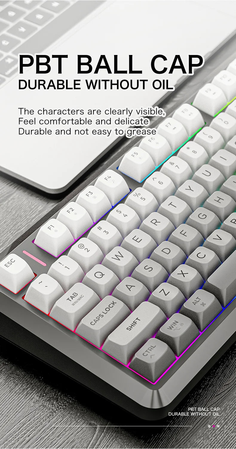 Clavier Gaming Sans Fil FreeWolf M75 – 82 Touches, OLED, RGB & Autonomie Renforcée
