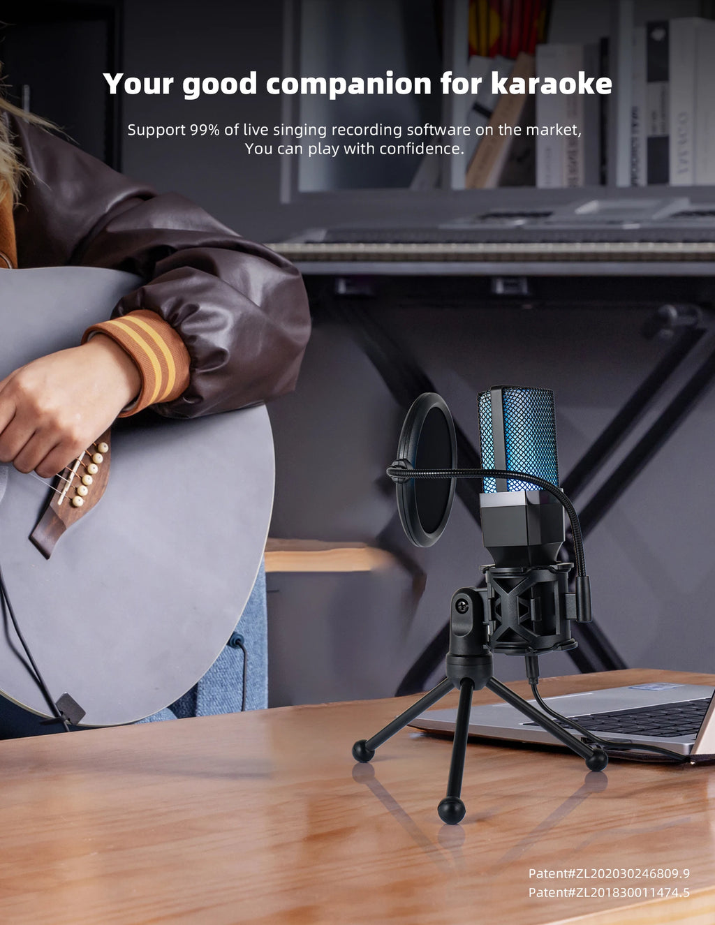 Microphone Gaming Condensateur RGB — Studio & Streaming