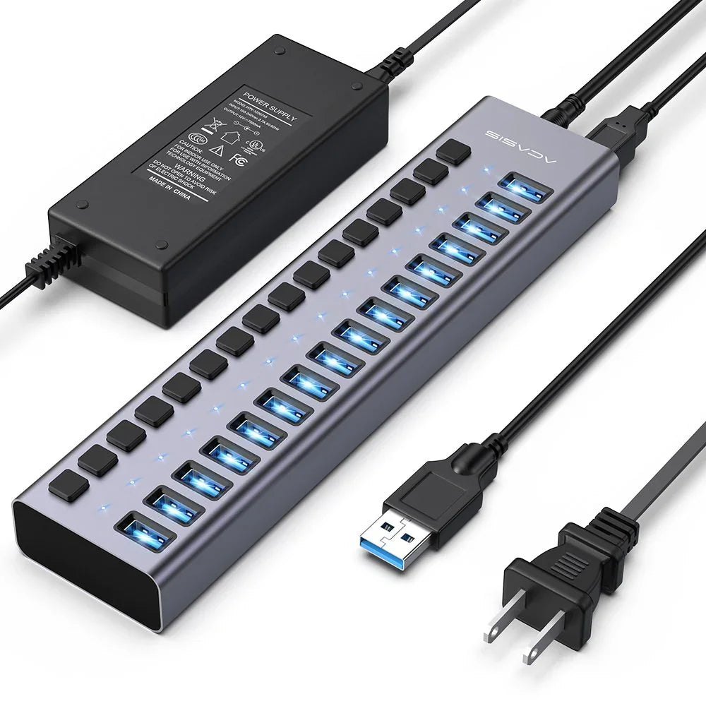 Hub USB Acasis 3.1 – 10 Gbps, Contrôle Total & Organisation Structurée (matériel PRO)