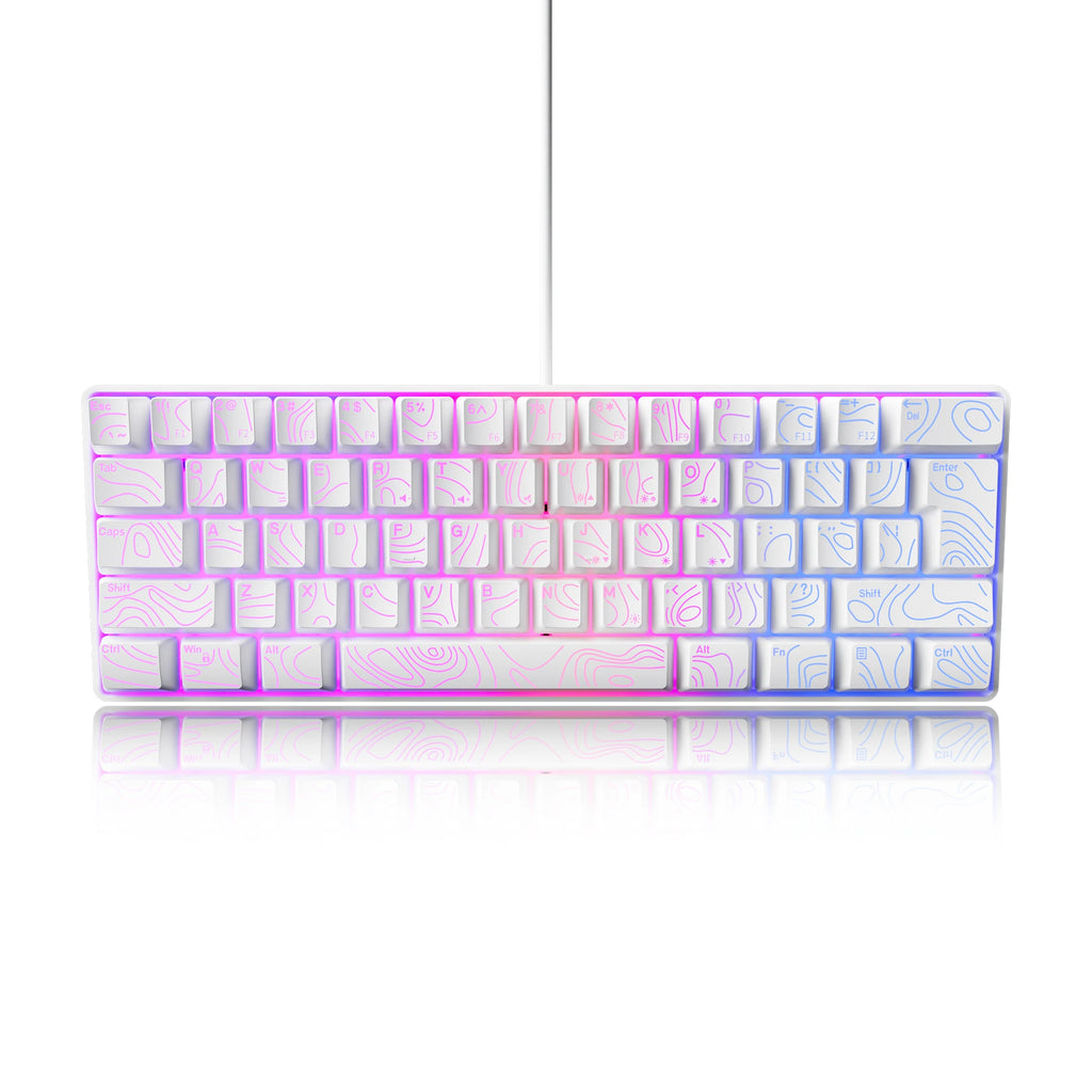 Clavier Compact 60% Filaire – RGB Épuré & Frappe Silencieuse