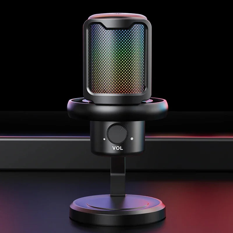 Microphone USB RGB — Streaming & Gaming