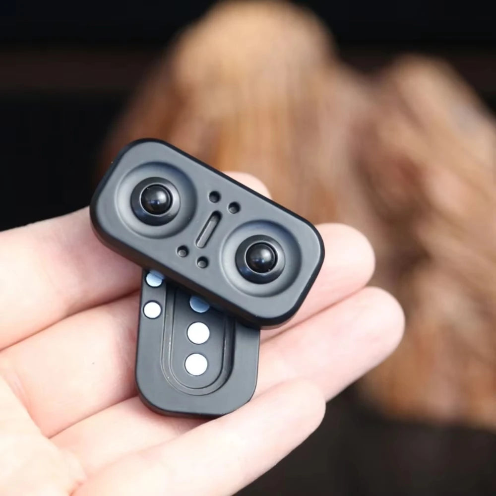 Fidget Rotator Hibou en Métal – Slider Magnétique EDC