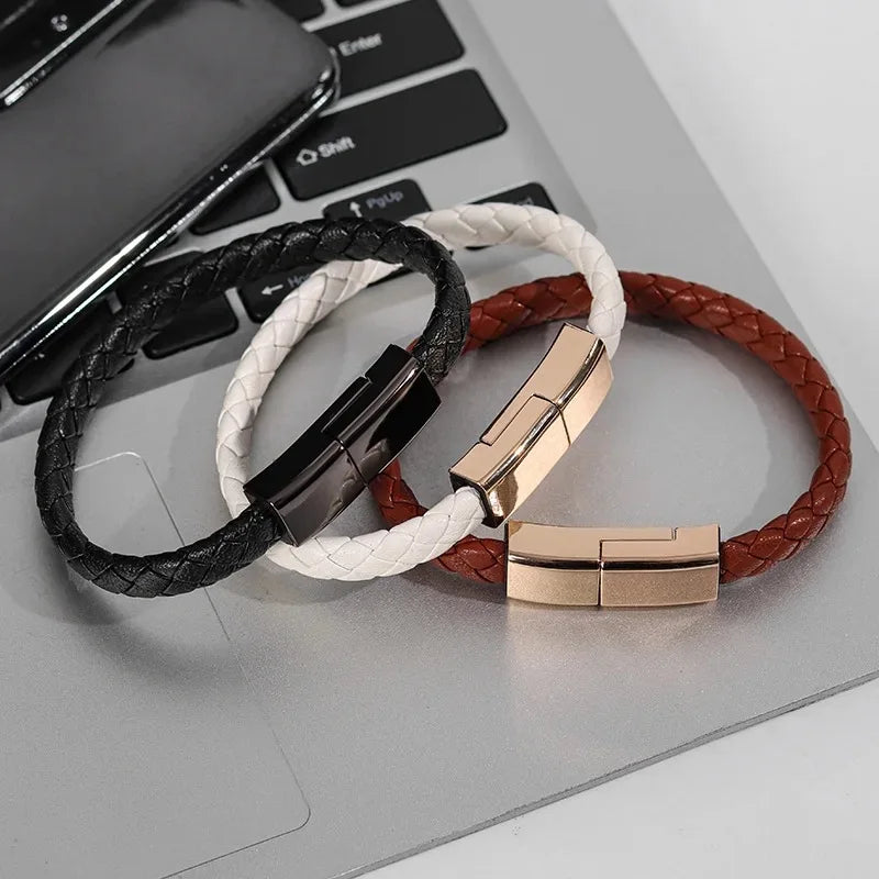 Bracelet Câble USB-C Tressé – Charge Rapide & Données