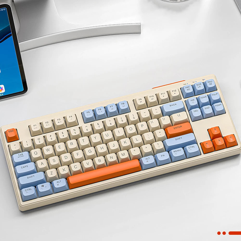 M87 Wireless Mechanical Gaming Keyboard – RGB Backlight, Silent Keys, Gasket Mount, 2.4G for PC, Laptop & Tablet
