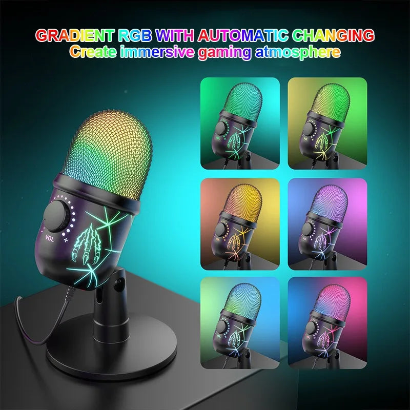 Microphone USB V5 — Streaming, Gaming & Création