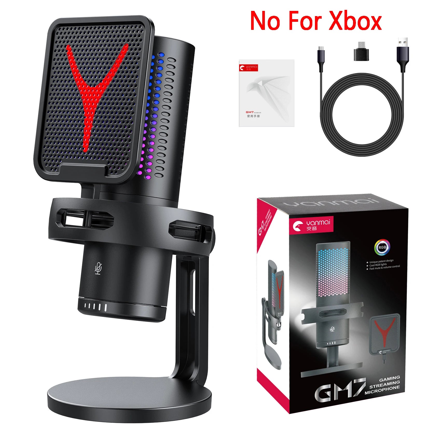 Microphone Gaming Condensateur RGB — Studio & Streaming