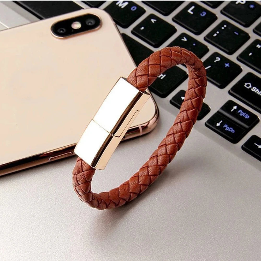 Bracelet Câble USB-C Tressé – Charge Rapide & Données