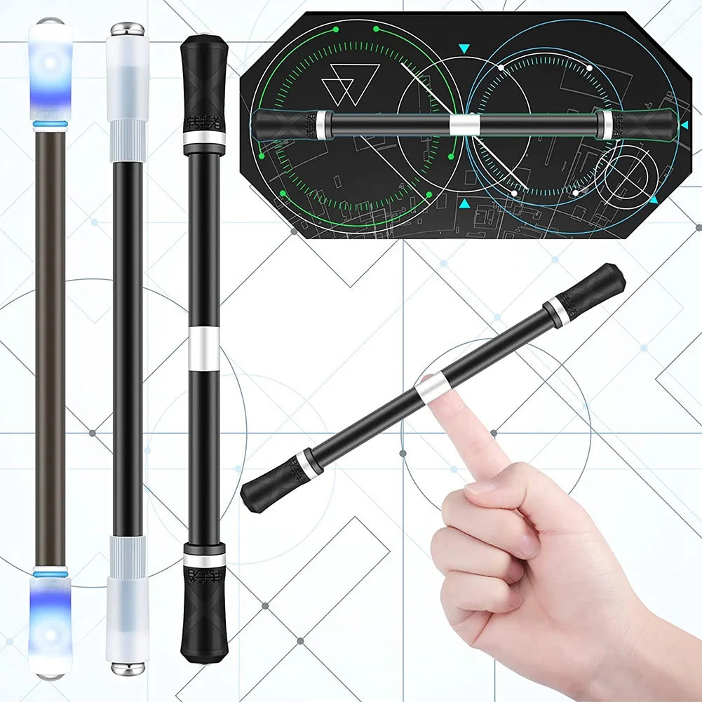 Stylo Rotatif Fidget – Lot de 3, Accessoire de Concentration de Bureau