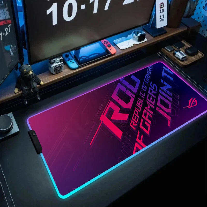 Tapis de Souris XXL RGB – Surface Étendue & Éclairage Dynamique