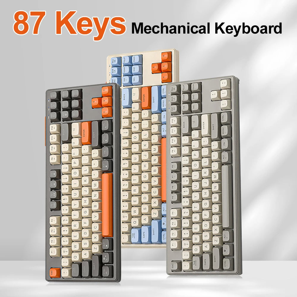 M87 Wireless Mechanical Gaming Keyboard – RGB Backlight, Silent Keys, Gasket Mount, 2.4G for PC, Laptop & Tablet