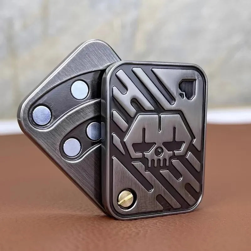 Fidget Spinner EDC en Acier Inoxydable – Rotation Fluide et Compacte