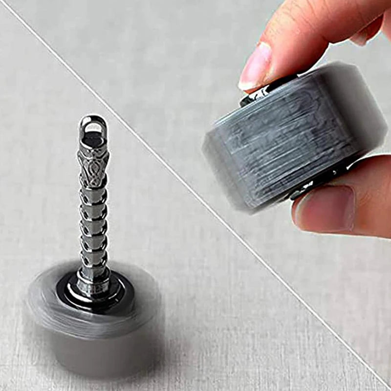 Fidget Spinner Marteau en Métal – Rotation Fluide et Design Compact