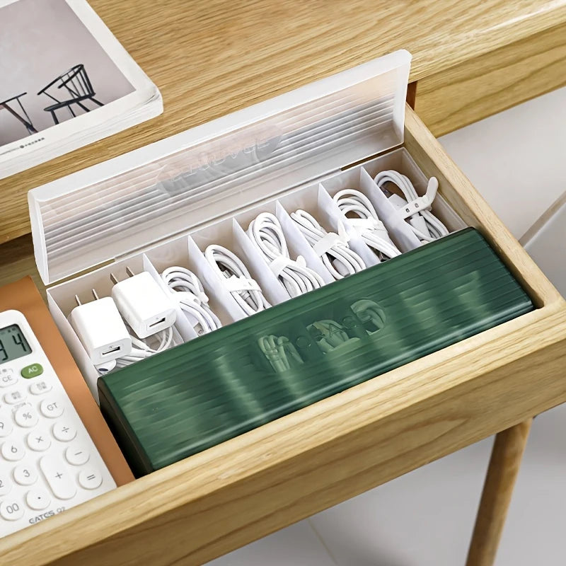 Boîte de Rangement Câbles – 7 Compartiments