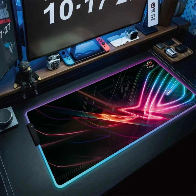 Tapis de Souris XXL RGB – Surface Étendue & Éclairage Dynamique