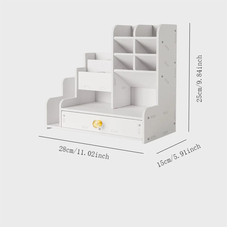 Organiseur de Bureau DIY – Structure Compacte & Rangement Structuré