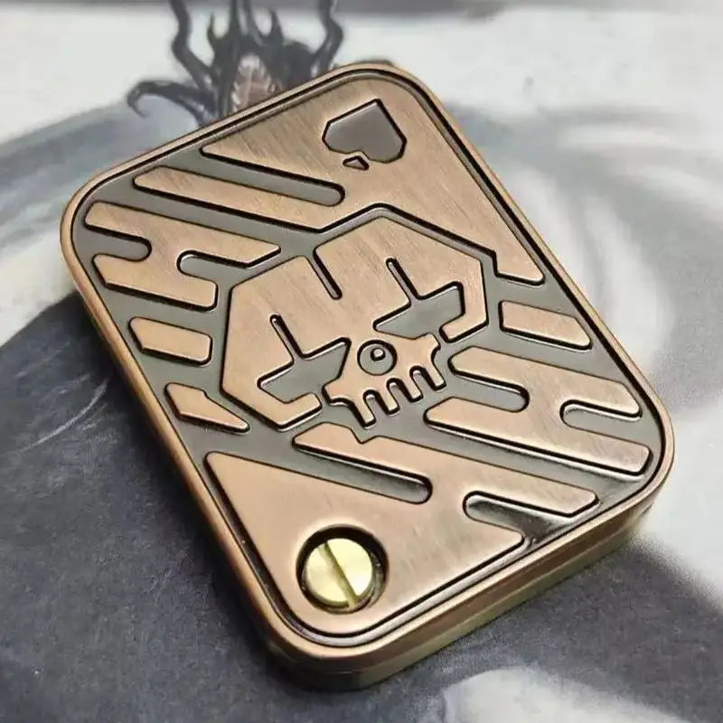 Fidget Spinner EDC en Acier Inoxydable – Rotation Fluide et Compacte