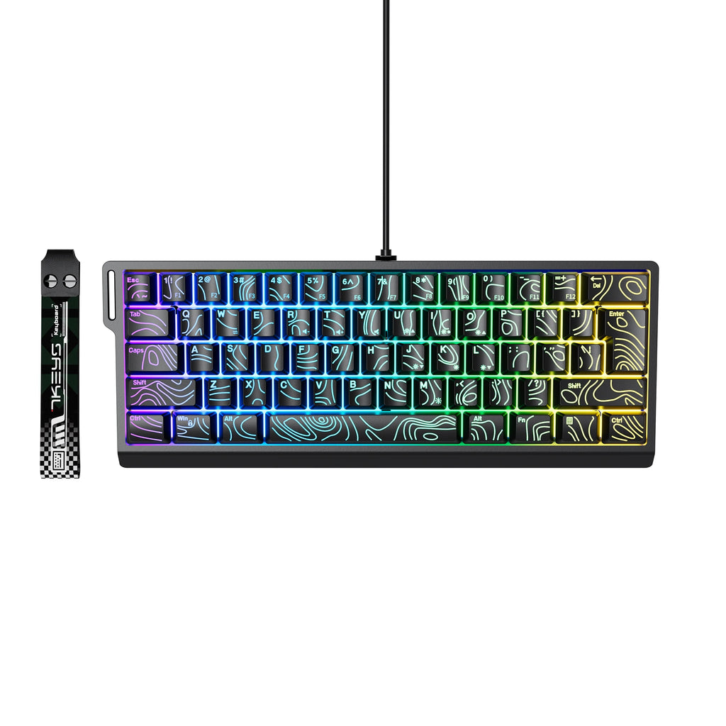 Clavier Compact 60% Filaire – RGB Dynamique & Design Dégradé