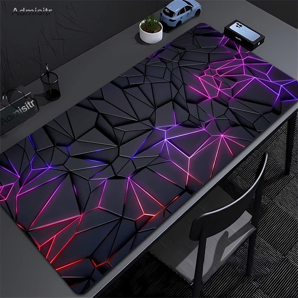 Tapis de Bureau XXL “Hexagon” — Design Structuré, Précision et Confort
