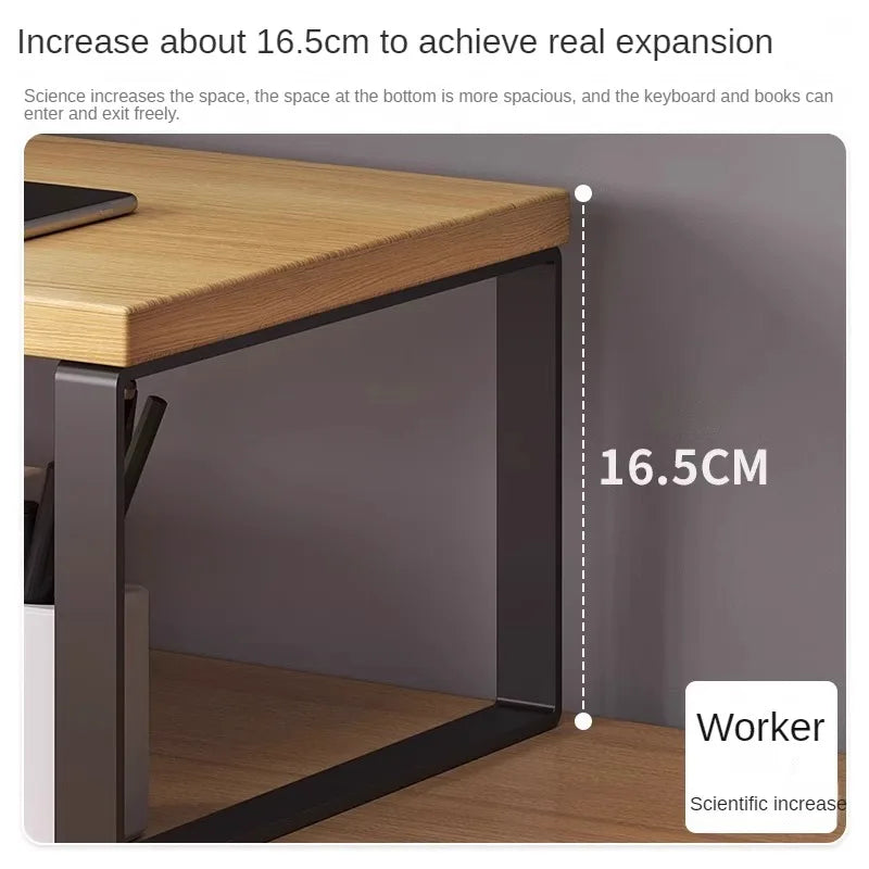 Monitor Riser Desk Shelf – Minimal Desktop Organizer Stand
