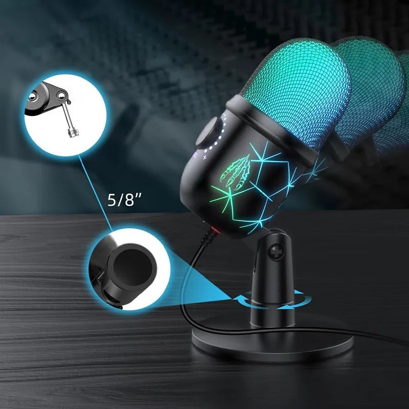 Microphone USB V5 — Streaming, Gaming & Création