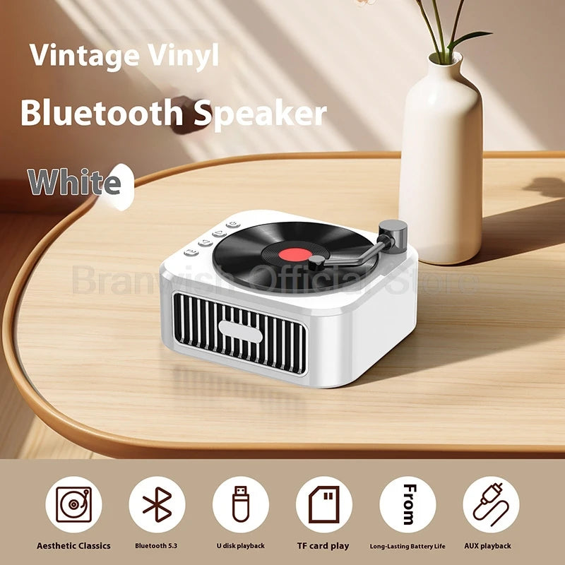 Enceinte Bluetooth 5W – Série Vinyl Rétro