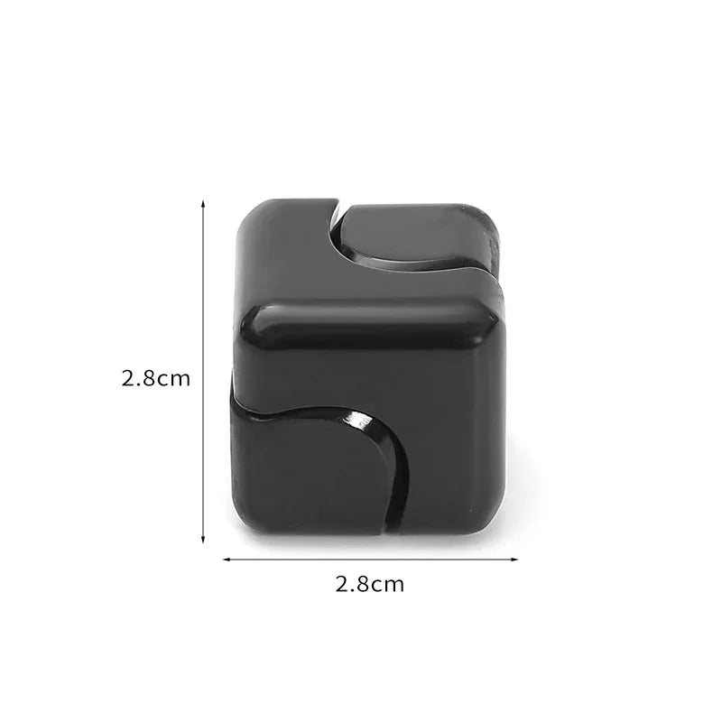 Cube Spinner en Métal – Puzzle Cinétique de Bureau