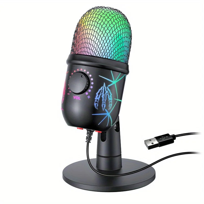 Microphone USB V5 — Streaming, Gaming & Création