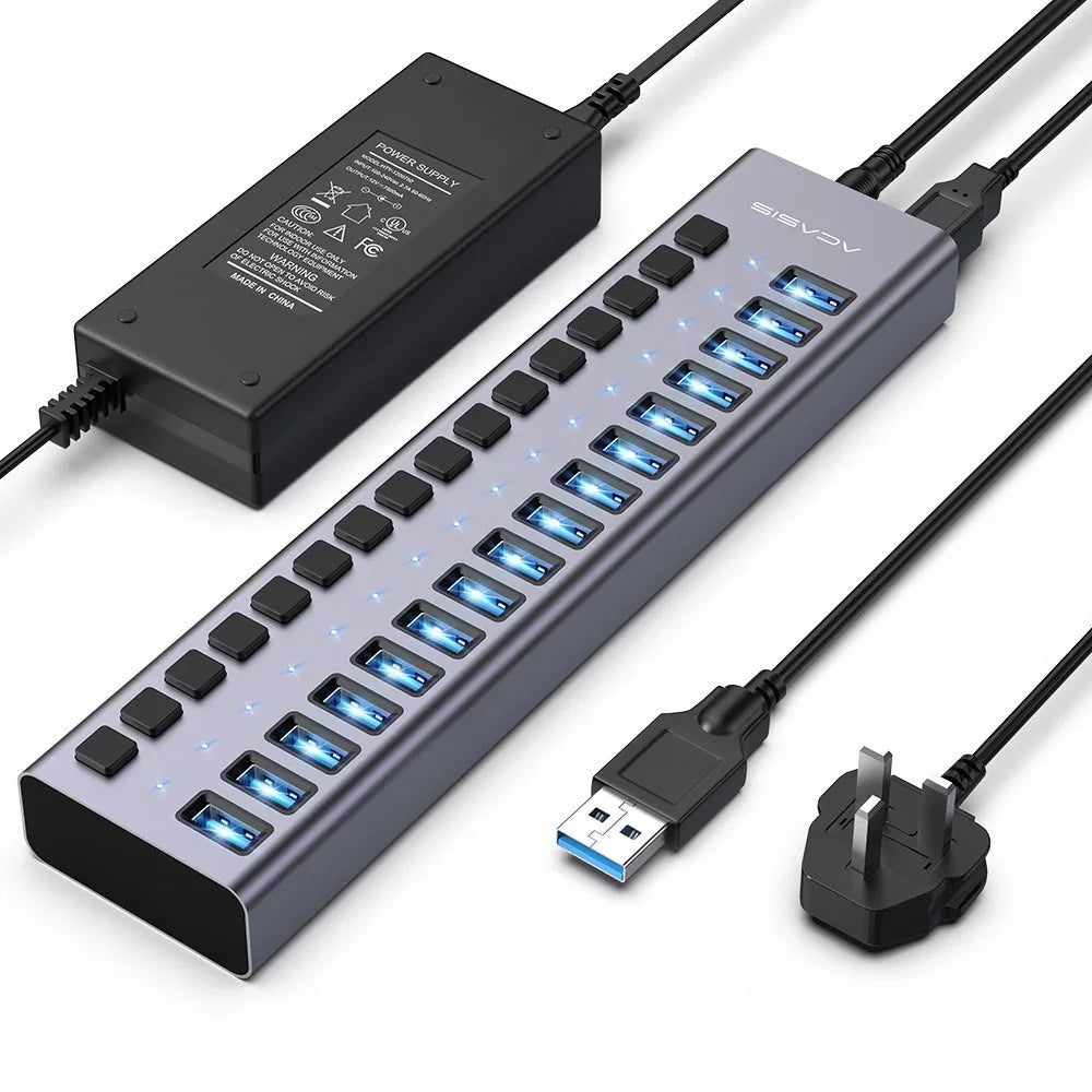 Hub USB Acasis 3.1 – 10 Gbps, Contrôle Total & Organisation Structurée (matériel PRO)