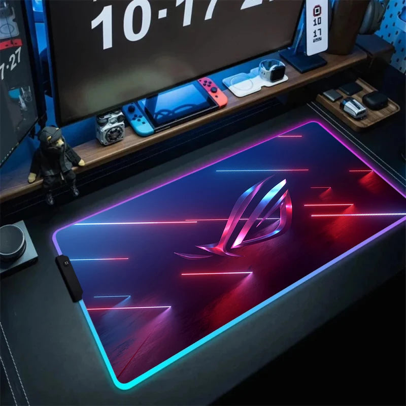 Tapis de Souris XXL RGB – Surface Étendue & Éclairage Dynamique