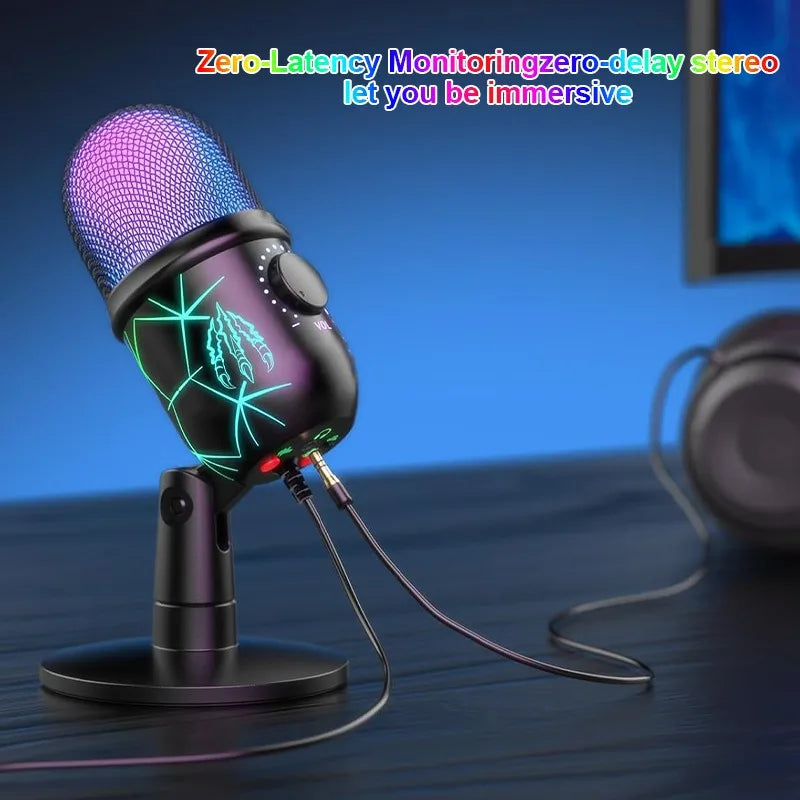 Microphone USB V5 — Streaming, Gaming & Création