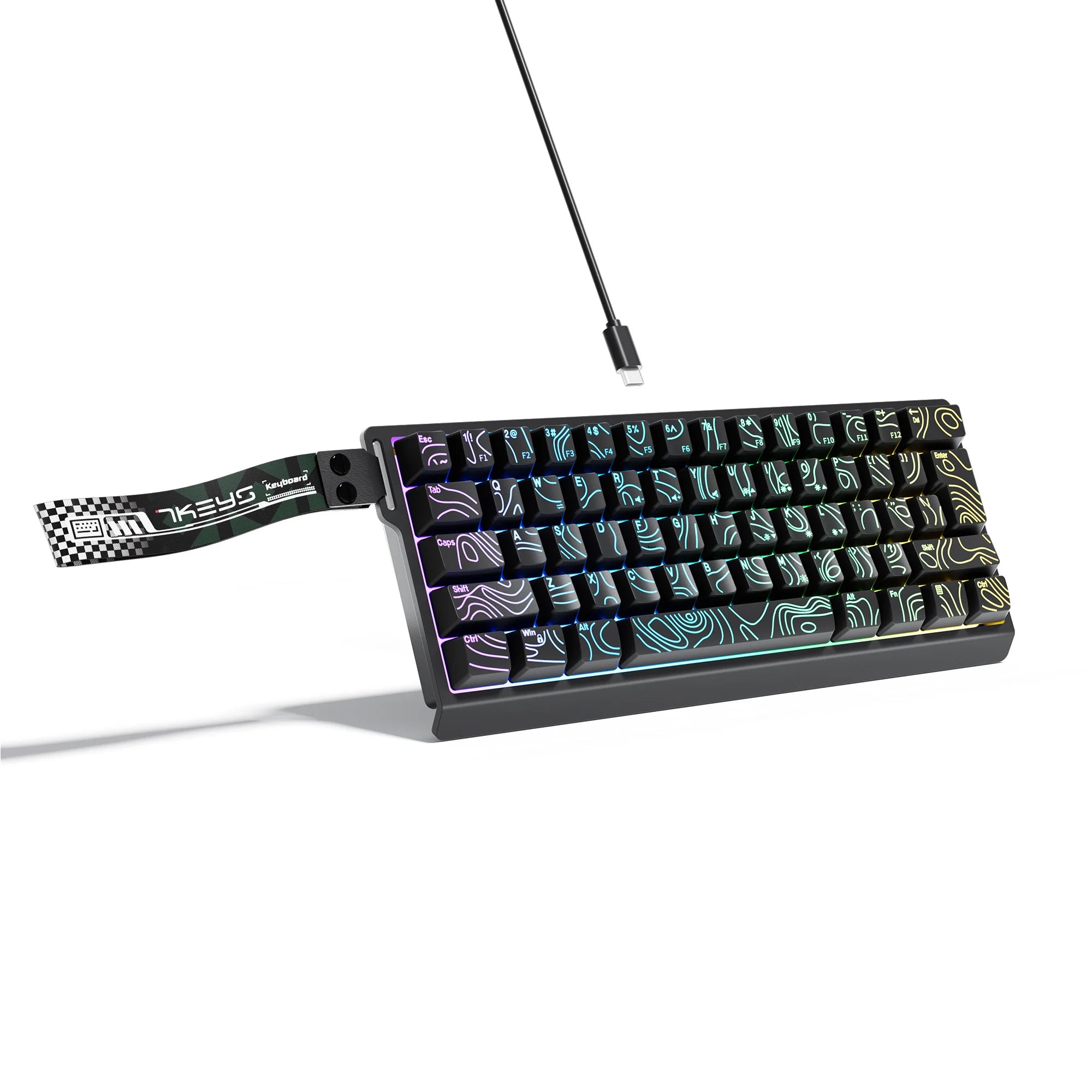 Clavier Compact 60% Filaire – RGB Dynamique & Design Dégradé