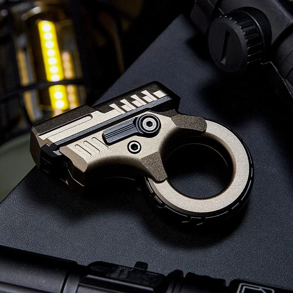 Fidget Slider EDC en Alliage de Zinc – Rotation à Cliquet Magnétique