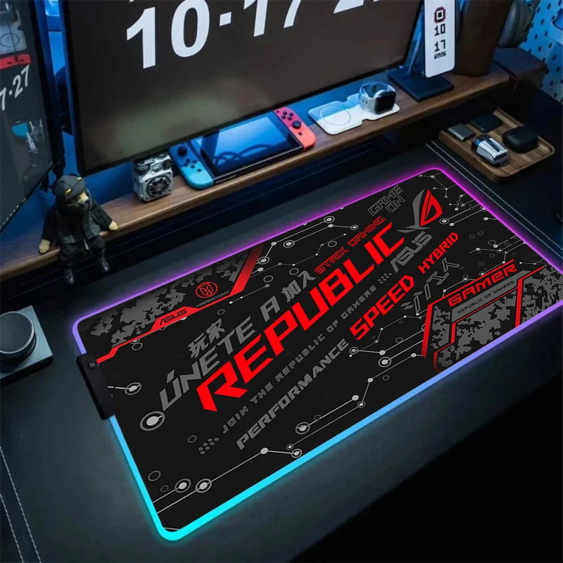 Tapis de Souris XXL RGB – Surface Étendue & Éclairage Dynamique