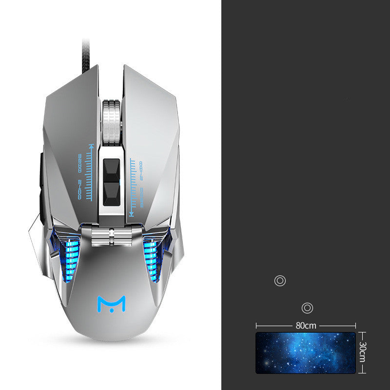 Aluminum Gaming Mouse – Wired Precision & Modern Design